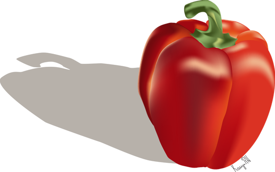 Clipart Bell Pepper Red Png (gray, black, maroon, chocolate)