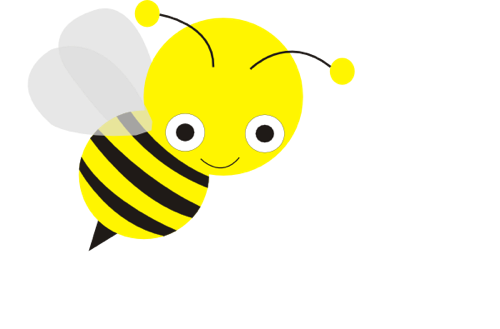 Clipart Honey Bee Png Transparent Image (yellow, lavender, black)