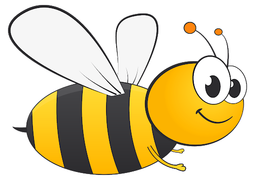 Clipart Honey Bee Transparent Png (orange, black, white, gold)