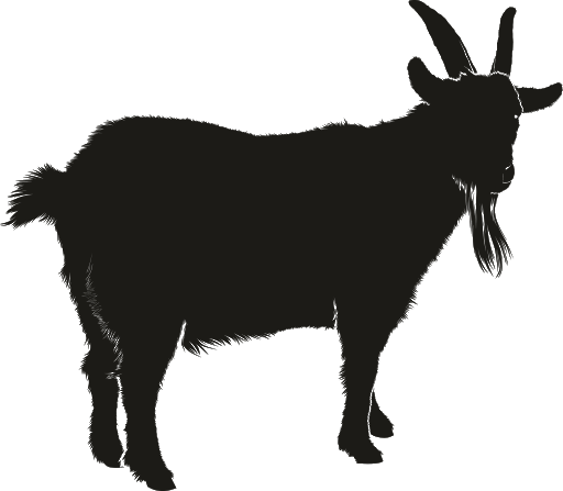 Clipart Vector Goat Black Png (black)