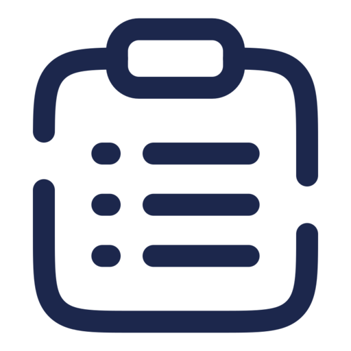 Clipboard List Free Transparent Png Icon Download (navy, black)