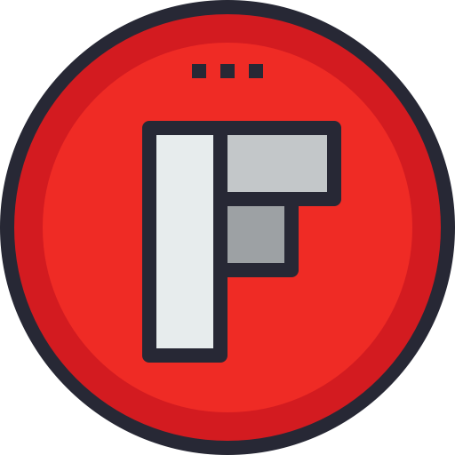 Flipboard Free Transparent Png Icon Download (red, silver, lavender, black)