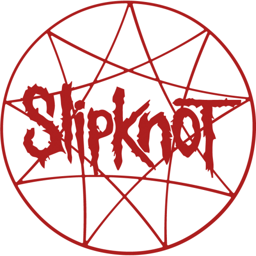 Slipknot Logo Png File (black, maroon)