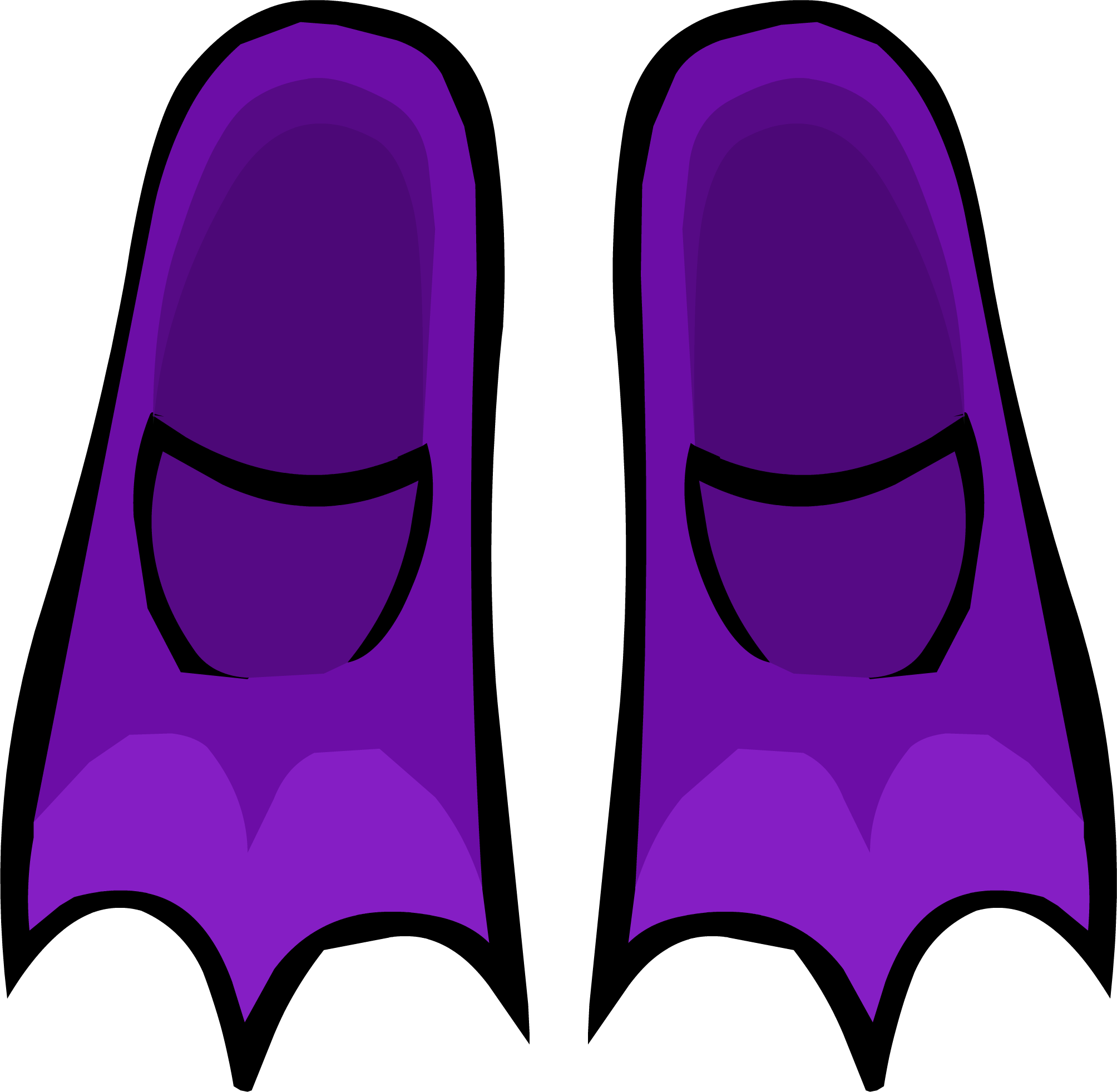 Flippers Png Isolated Pic (indigo, black, purple)