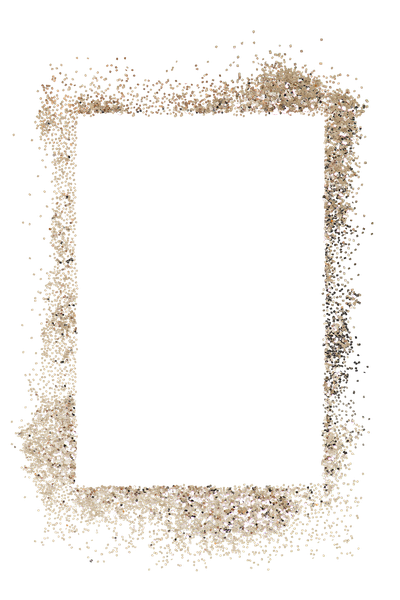 Glitter Frame Png Clipart (black)