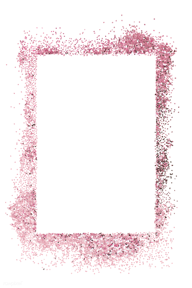 Glitter Frame Png Isolated Hd (black)