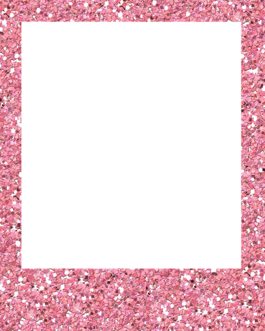 Glitter Frame Png Pic (black, silver, salmon, plum)