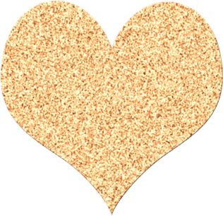 Glitter Gold Heart Png File (salmon, black, pink)