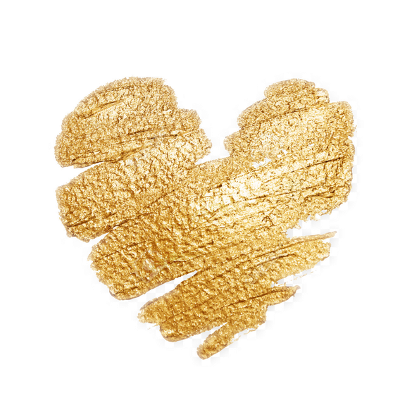 Glitter Gold Heart Png Transparent Image (salmon, black, white)