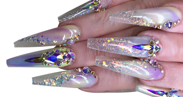 Glitter Nail Png Free Download (gray, black)