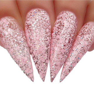 Glitter Nail Transparent Image (gray, silver, black, salmon)