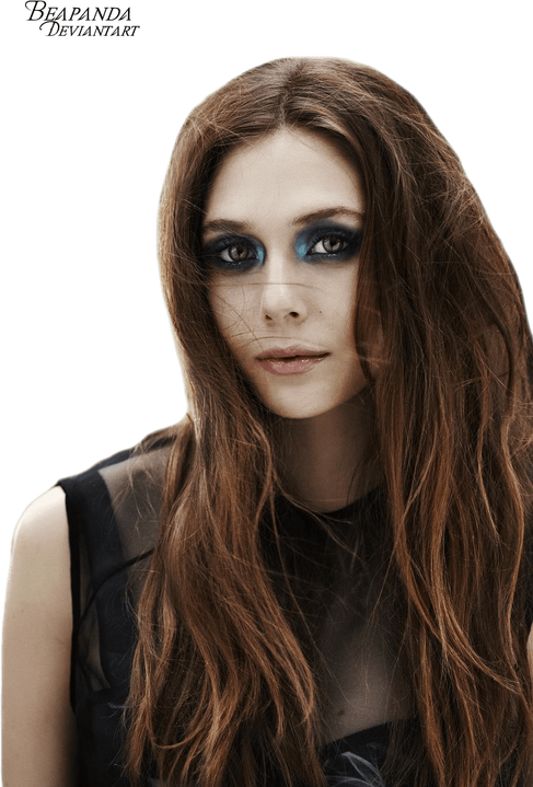 Elizabeth Olsen Transparent Png (black)