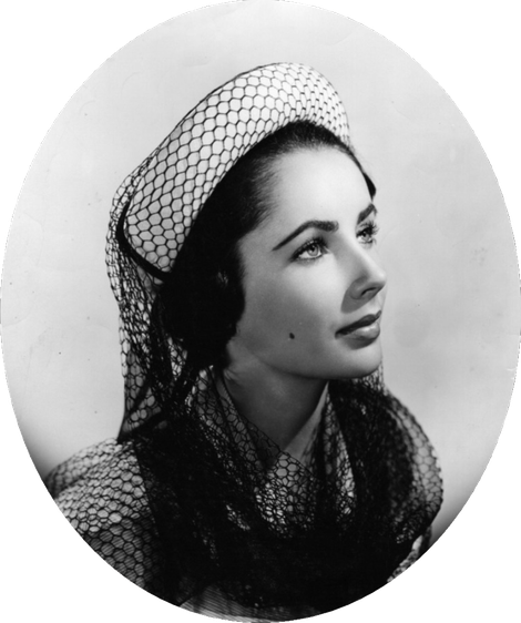 Elizabeth Taylor Png Pic (lavender, black, silver)