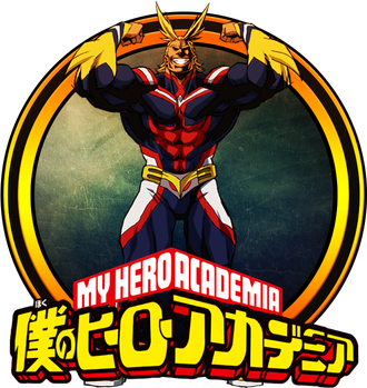 All Might Png Isolated Image (black, yellow)