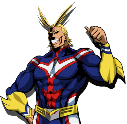 All Might Png Photo (navy, black, gold)