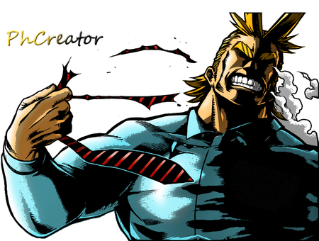 All Might Png Photos (black, gray)