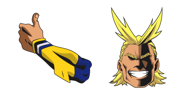 All Might Png Picture (salmon, black, gold)