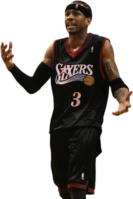 Allen Iverson Png Clipart (black)