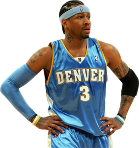 Allen Iverson Png File (black, teal)