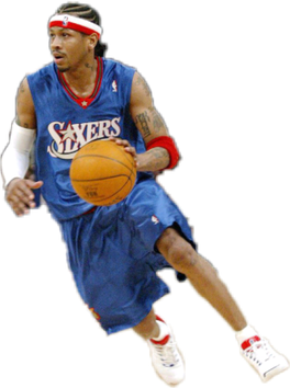 Allen Iverson Png Photos (white, black, teal)