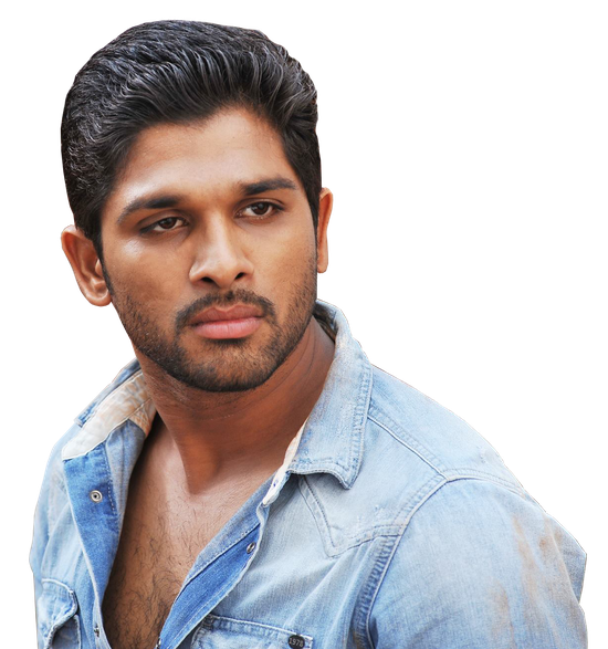 Allu Arjun Png File (lavender, black)