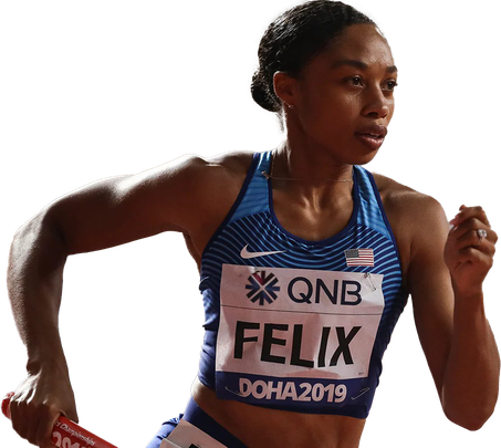 Allyson Felix Olympic Player Png Clipart (maroon, black)