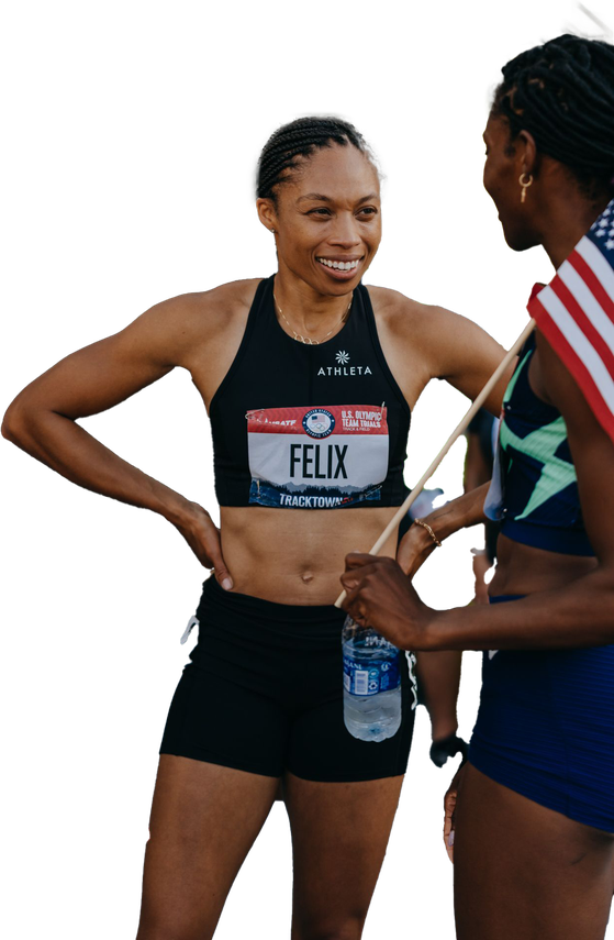 Allyson Felix Olympic Player Png Hd (black)