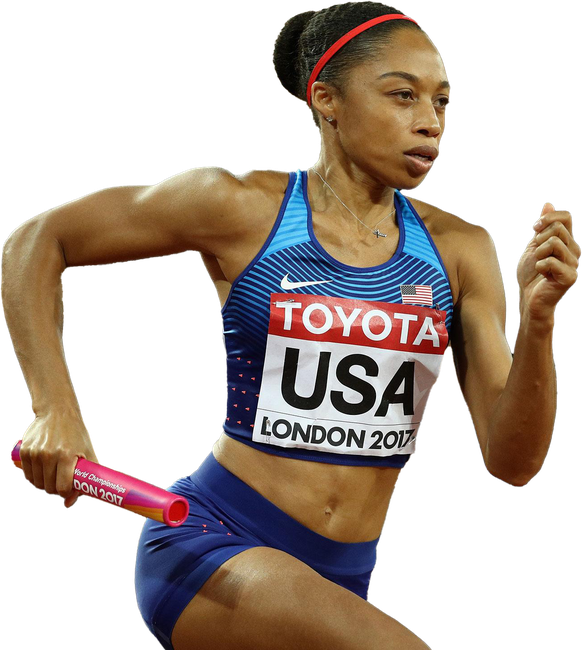 Allyson Felix Olympic Player Png Photos (maroon, black)