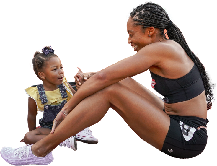 Allyson Felix Png Clipart (black)