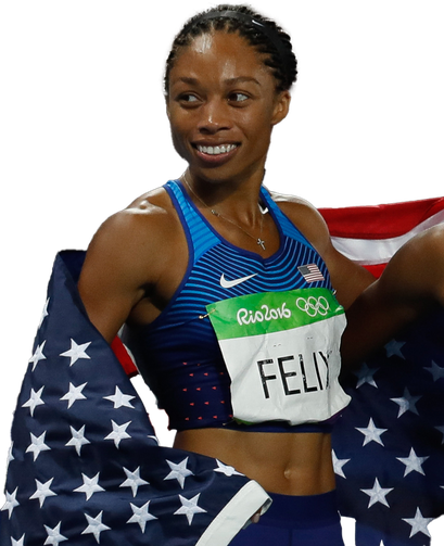 Allyson Felix Png Transparent Picture (black)