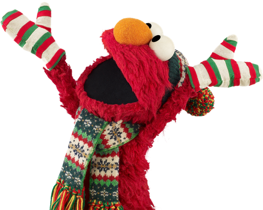 Elmo Download Png Isolated Image (black)