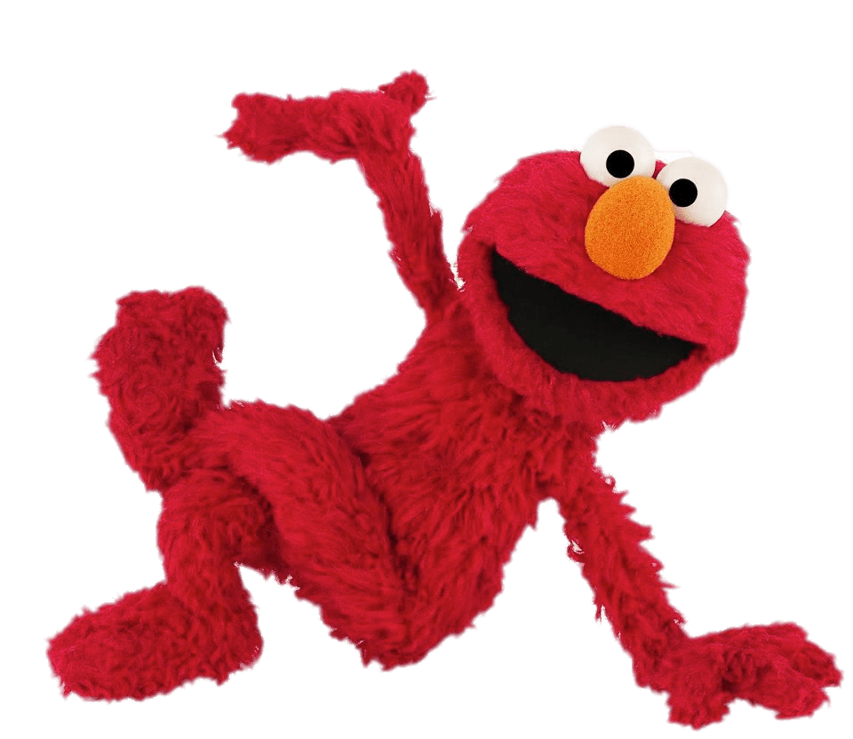 Elmo Transparent Isolated Png (black, gray)