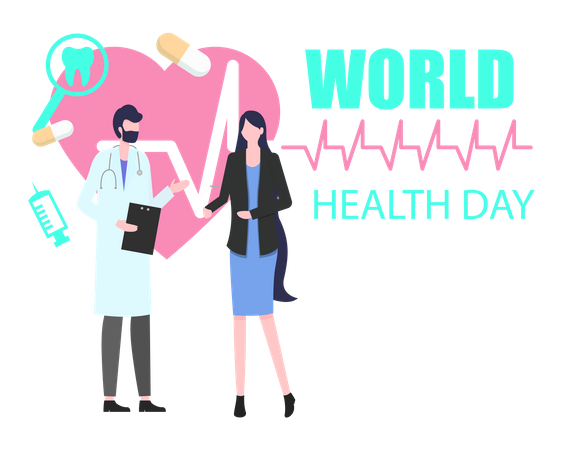 Global World Health Day Png Pic (greenish blue, lavender, silver, black, plum)