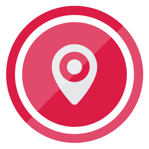 Location Free Transparent Png Icon Download (red, lavender, salmon, black)