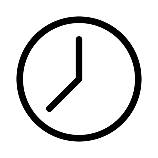 Clock 0700 Free Png Icon Download (white, lavender, black, gray)