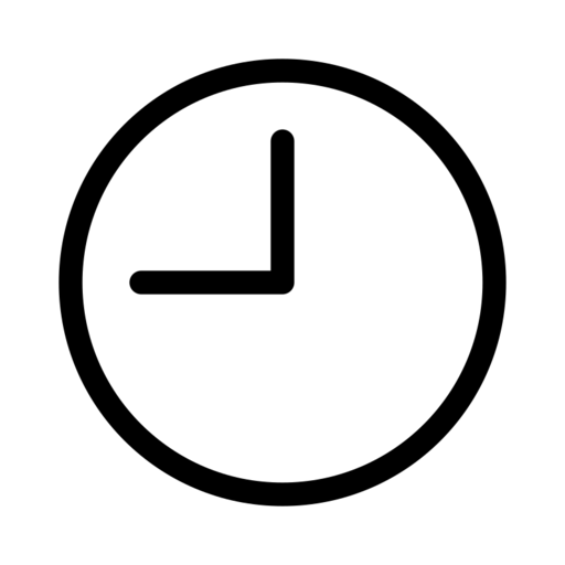 Clock 0900 Free Png Icon Download (white, lavender, black, gray)