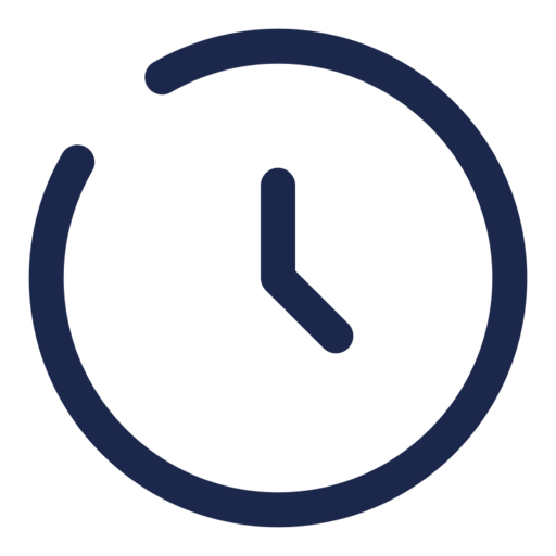 Clock Circle Free Png Icon Download (navy, black)