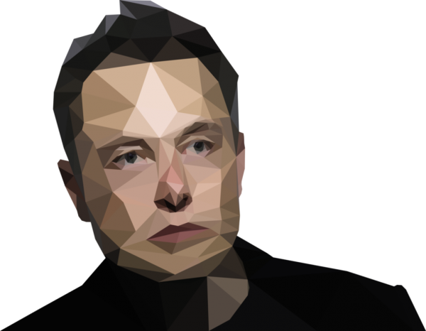 Elon Musk Png Clipart (black)