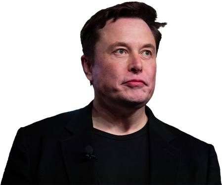 Elon Musk Png Isolated Photo (black)