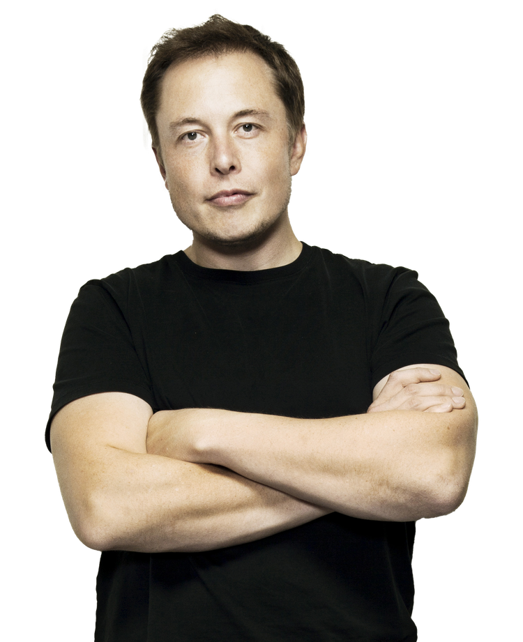 Elon Musk Png (black)