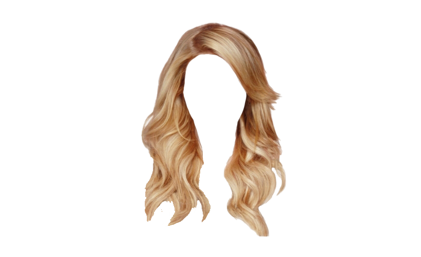 Blonde Hair Png Image (white, salmon)