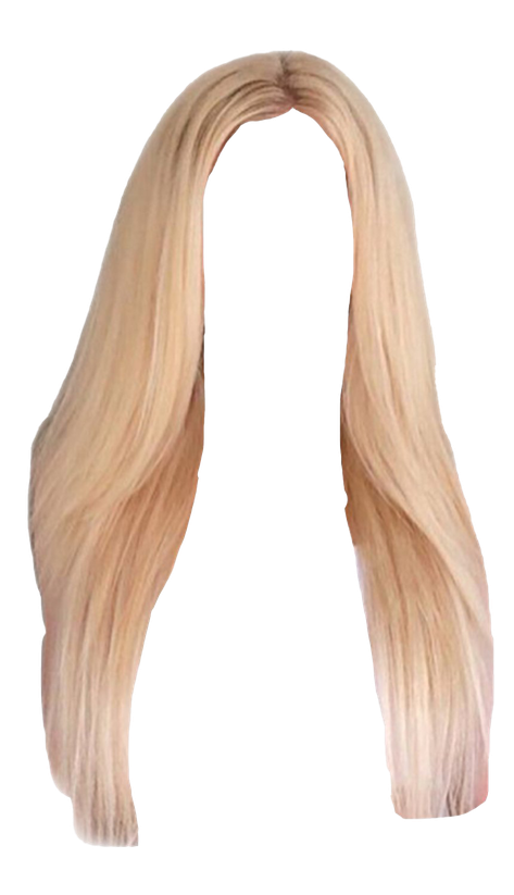 Blonde Hair Png Pic (black)