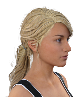 Blonde Png Transparent Image (black, gray)