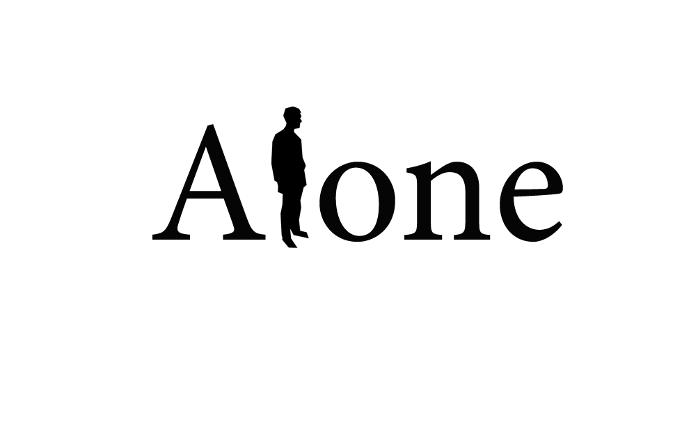 Alone Logo Png Photos (indigo, white, black, lavender, gray)