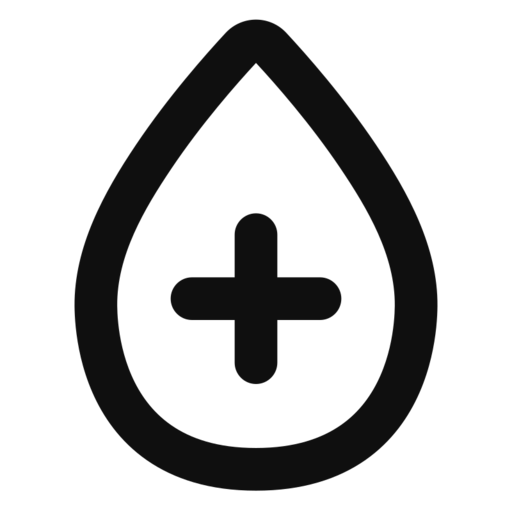 Blood Type Free Transparent Png Icon Download (black)