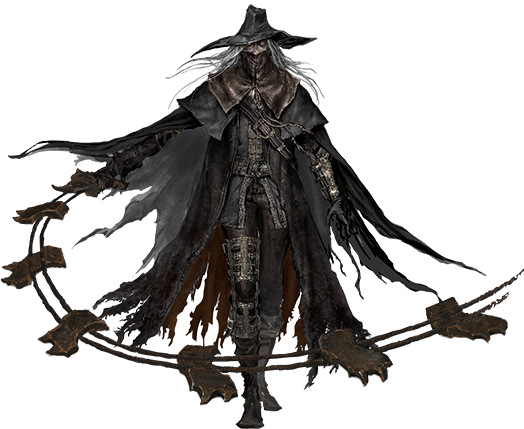 Bloodborne Png Pic (white, black, indigo)