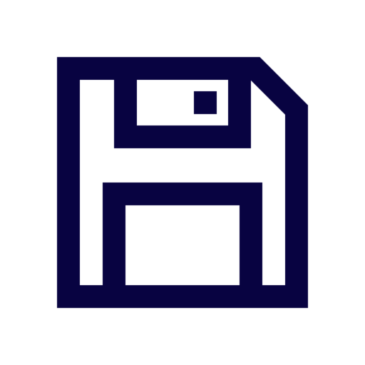 Floppy Free Png Icon (navy, black)