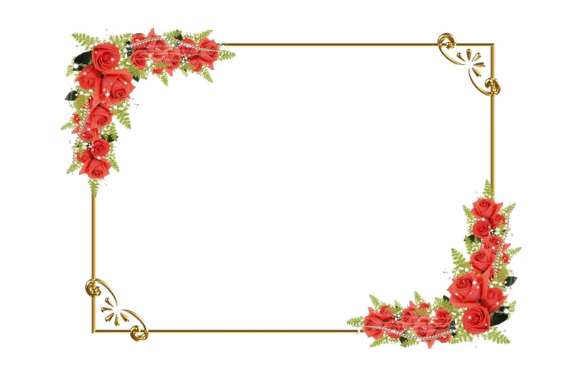 Floral Frame Png Picture (beige, white, silver)