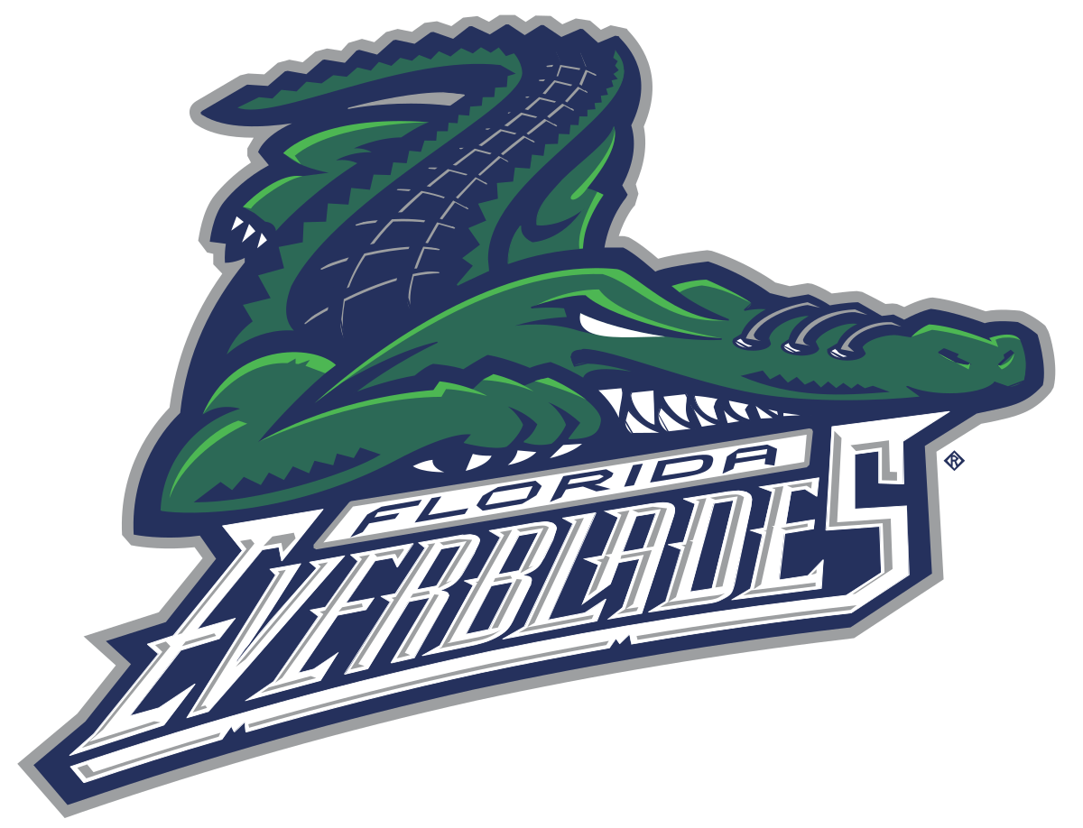 Florida Everblades Png Hd (teal, black, white, navy)