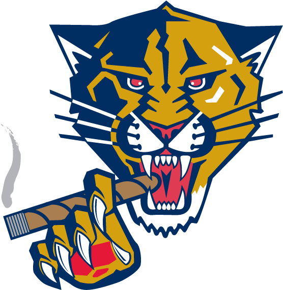 Florida Panthers Png Image (black, white, orange, navy)